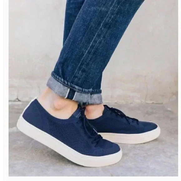 Soludos Men's Ashore Mesh Sneakers 10 Midnight Blue Travel Breathable Casual NEW - Picture 1 of 8